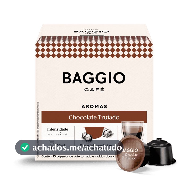 Baggio Café - Cápsulas de Café Aromas Chocolate Trufado Compatível com Dolce Gusto® - 10 unidades.
