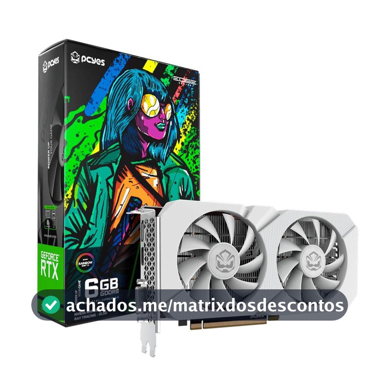 Placa de Vídeo Gpu Nvidia Geforce Rtx 3050 6gb Gddr6 96bit Branco Projeto Edge - Pvrtx30506wtpe