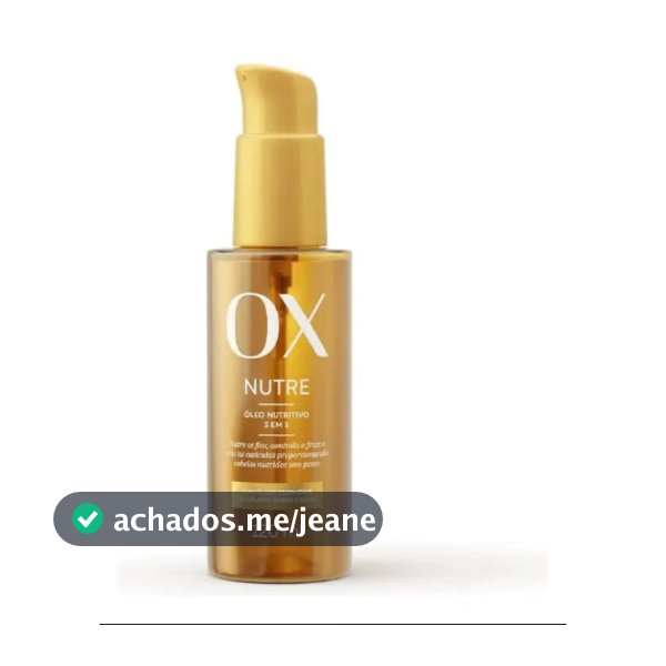 Óleo Nutritivo 3 Em 1 Ox Nutre 120ml