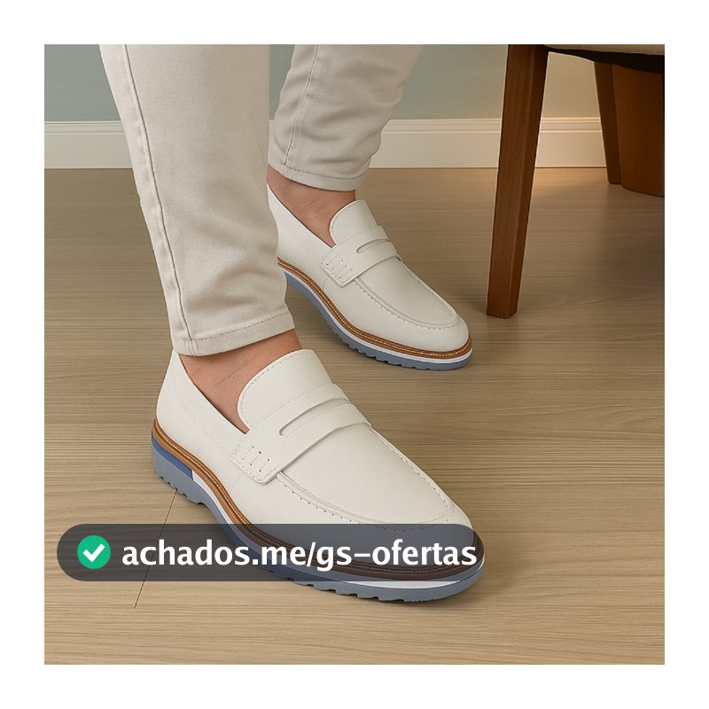 Sapato Mocassim Masculino Social Couro Loafer Drive Slip on Mule Moderno Sola Alta