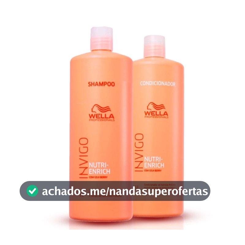 Kit Wella Professionals Invigo Nutri-Enrich Shampoo e Condicionador 1L (2 Produtos)
