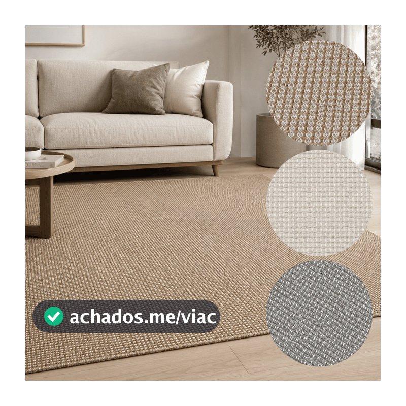 Tapete Antiderrapante Sala Quarto Grande Algodão Boho Listrado Moderno Minimalista Vários Tamanhos