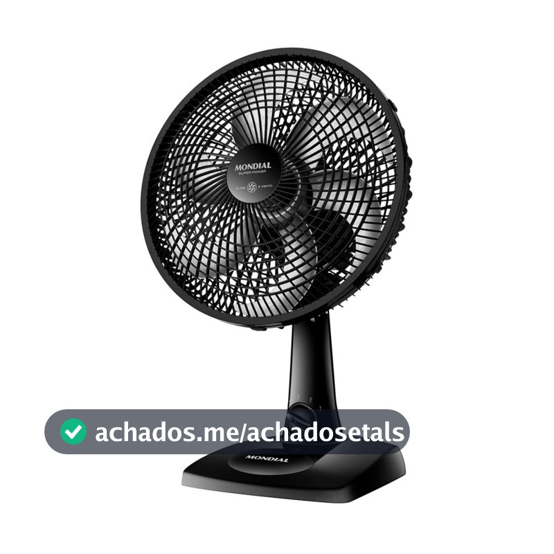 Ventilador de mesa 30 cm 6 pás com 3 velocidades - VSP-30-B - Mondial