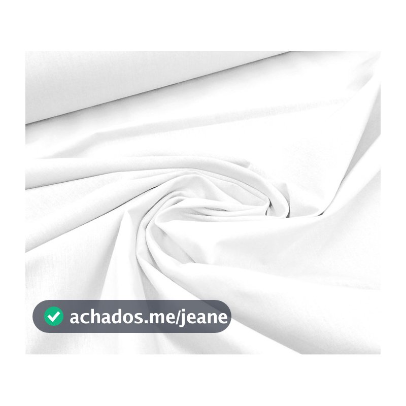 TECIDO DE ALGODAO BRANCO 2,5 METROS