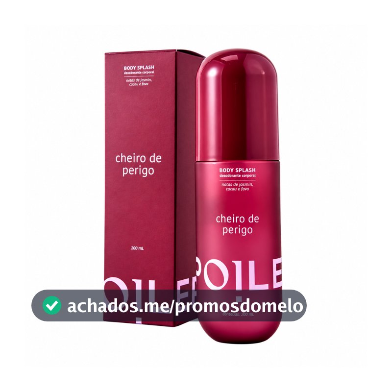 Body Splash Cheiro de Perigo 200ml Spoiler Fragrância Feminina Perfumada Marcante para Dia e Noite