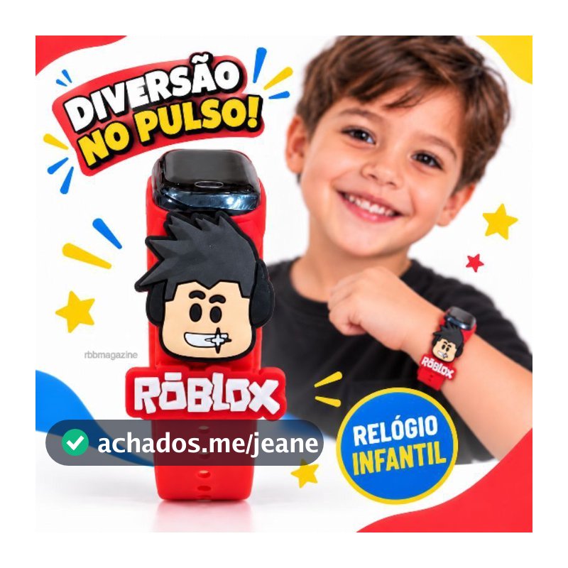 Relogio Infantil Led Roblox