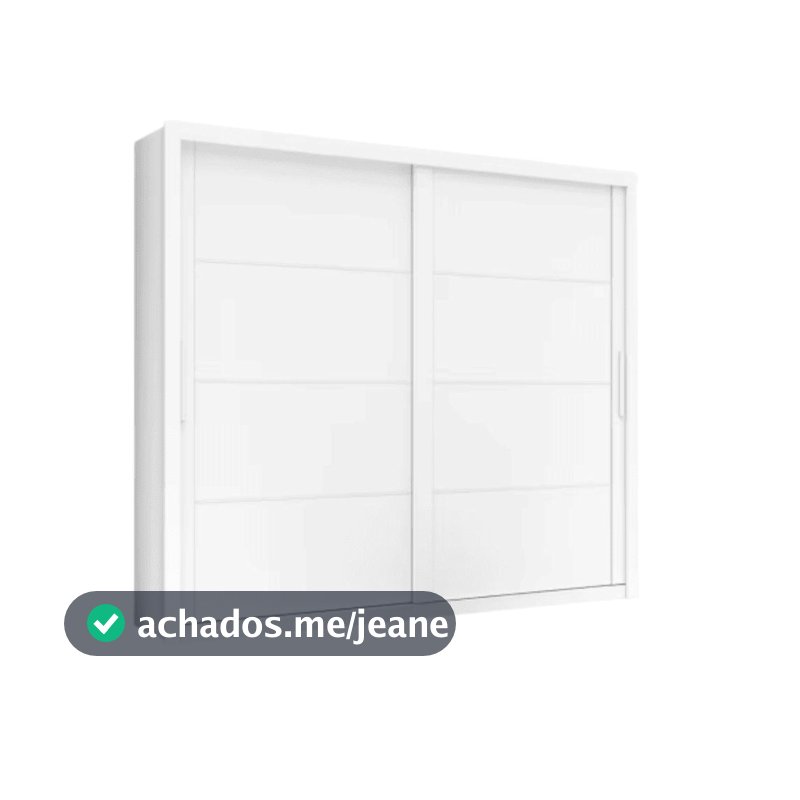 Guarda Roupas Casal 2 Portas de Correr 6 Gavetas Modena