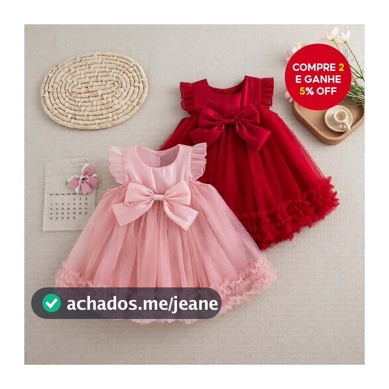 Vestido de Chiffon para Menina com Laço Fofo – Cor Lisa, Estilo Princesa de Verão para Festa e Viagem Diária (9 Meses-4