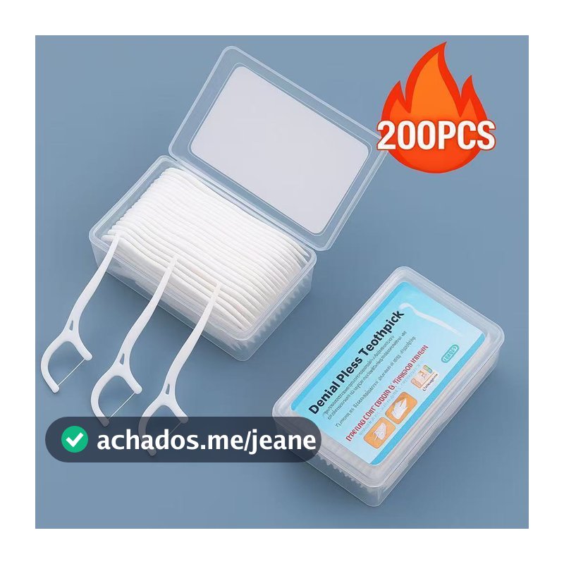Fio Dental Infantil em Formato de Arco Ultra Fino Kit com 50/100/150/200 Unidades para Limpeza Eficaz