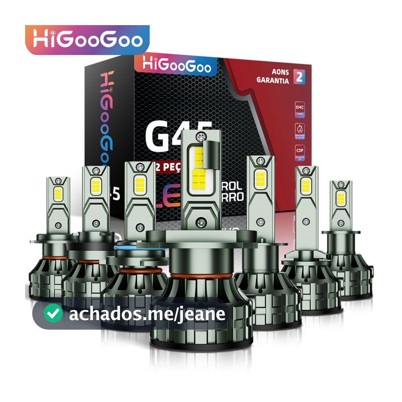 HiGooGoo 22000LM Par Lâmpada Farol De Led Carro Dois Anos 110W 6500K Para H1 H3 H4 H7 H11 H27 9005 9006