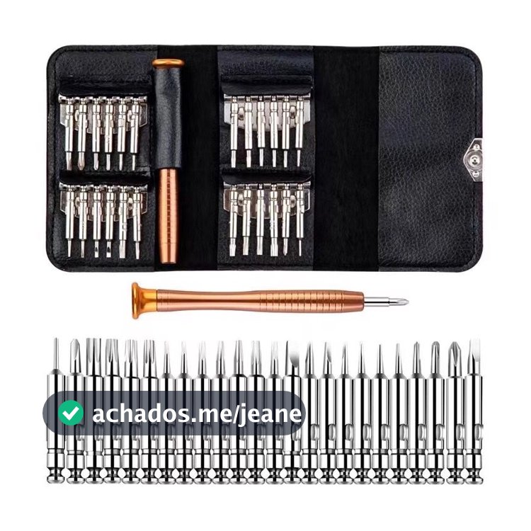 Kit Ferramentas 25 Em 1 Jogo Chaves Reparo Celular Notebook