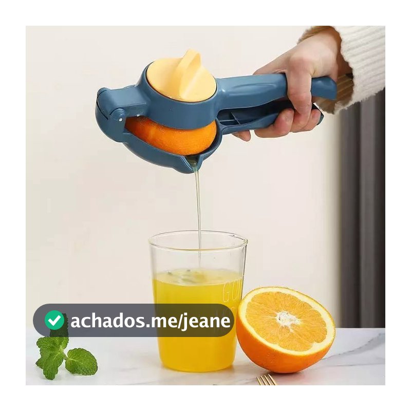 Espremedor Manual de Limão e Laranja, Espremedor de Cítricos Dupla Ação, Utensílio de Cozinha para Suco Fresco