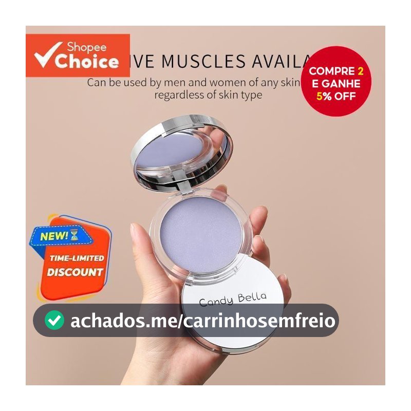 Pó De Ajuste De Controle De Óleo , Leve E Respirável , Maquiagem Nude Natural , Acabamento Suave De Longa Duração , Roxo