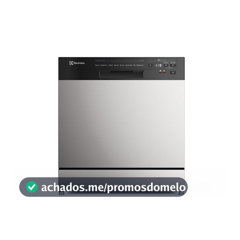 Lava-Louça Electrolux 8 Serviços Inox com Programa Lava & Seca 50 min (LS08E)