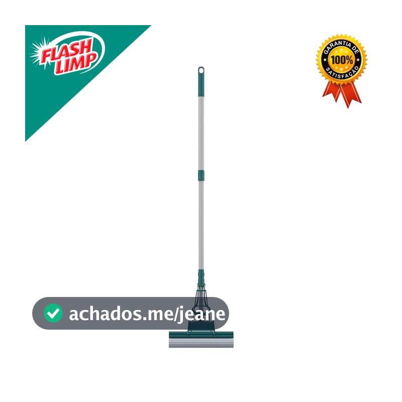 Mop Limpeza Geral Plus Rodo PVA Verde Flash Limp