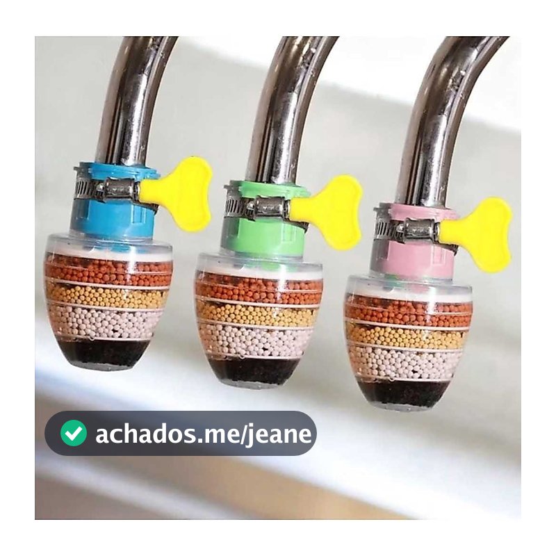 Filtro Purificador Arejador Com Filtro De Água Purificador Carvão Ativado 3 em 1 Bico Arejador Para Torneira De Cozinha