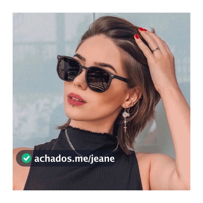 Óculos de Sol Feminino Retangular Clássico Estiloso