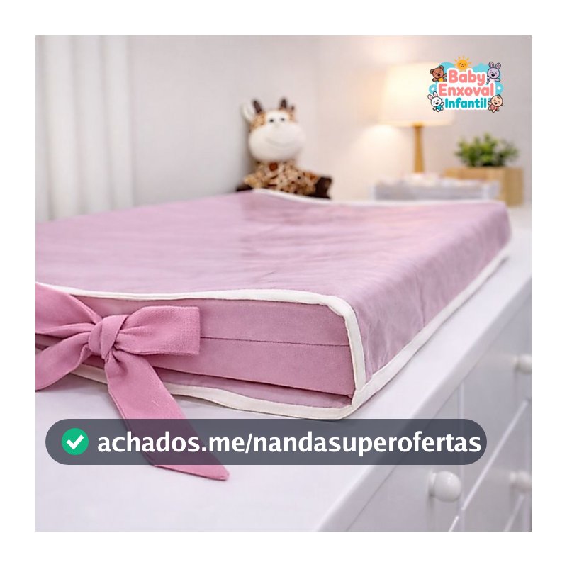 Trocador Anatômico - Impermeável - Para Comoda - Várias Cores Bebe Enxovais - Americano - Atenas Envio Imediato