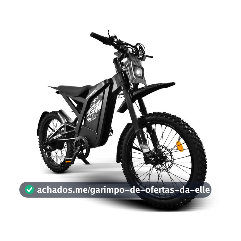 Bicicleta Elétrica 1000w GT2000 Freio Hidráulico 7V Suspensão E-Bike 30Ah