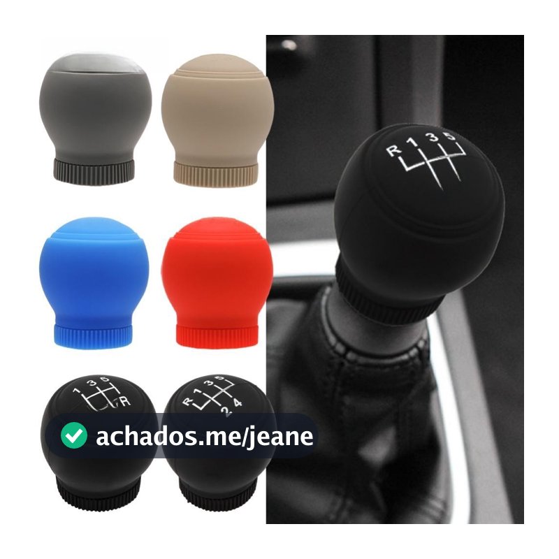 Concha de carro de Silicone redonda Universal de 5/6 velocidades, adequada para colar de mudança de carro, acessórios de