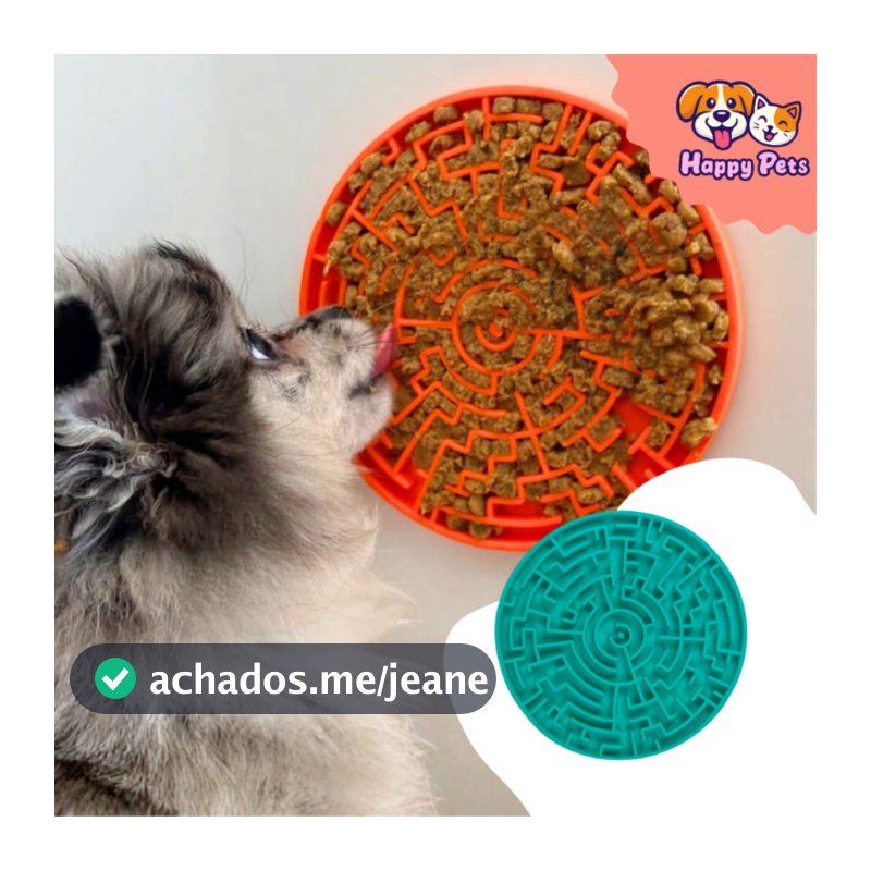 Comedouro Para Cão Labirinto Da Pet Games Brinquedo  Tapete De Lamber Cachorro Saudável Divertido Intuitivo