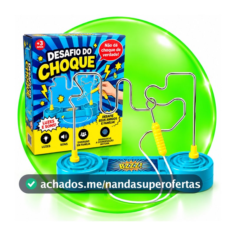 Jogo Desafio Do Choque Labirinto Brinquedo Infantil Com Luz E Som Criativo e Divertido