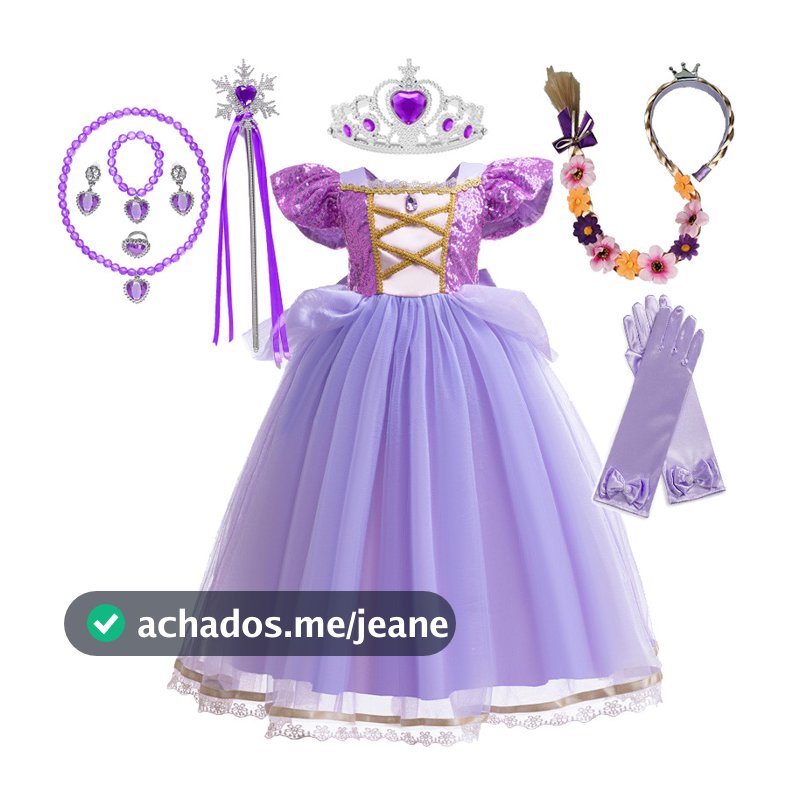 Meninas Rapunzel Vestido De Princesa Halloween Carnaval Cosplay Traje Crianças Festa De Aniversário Vestir-Se Roupas Dis