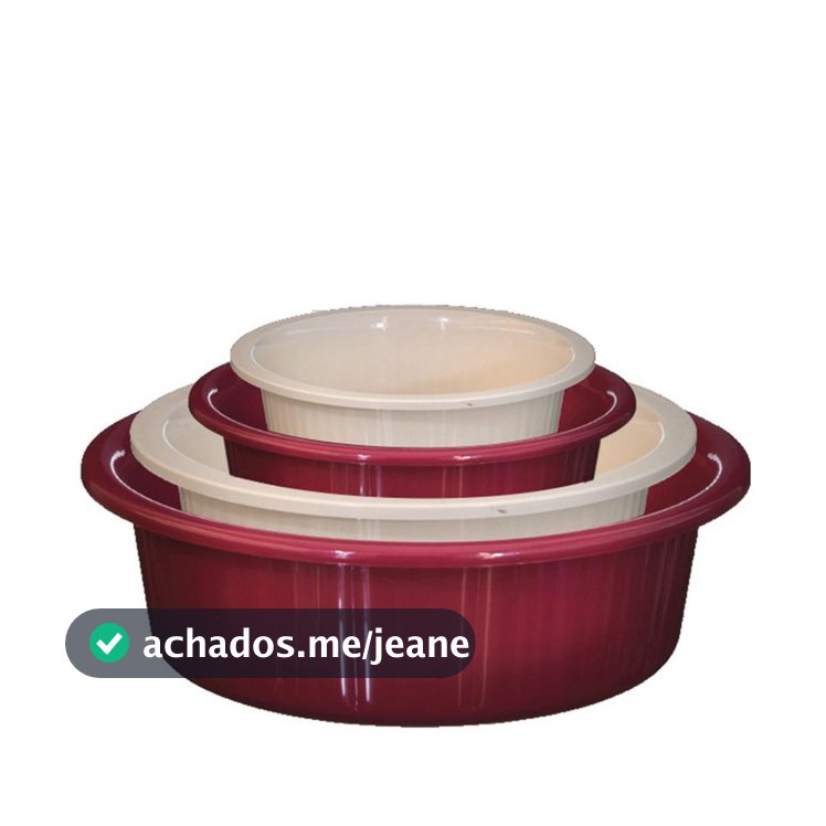 JOGO DE BACIA COLOR C/ 04 PCS -  1.5/2.5/4.5/8 L