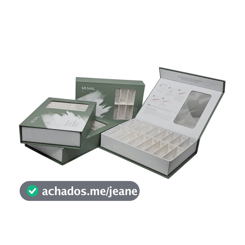 Molde F1 Reutilizável Duplo Sanduíche MR Nail Alongamento 120und