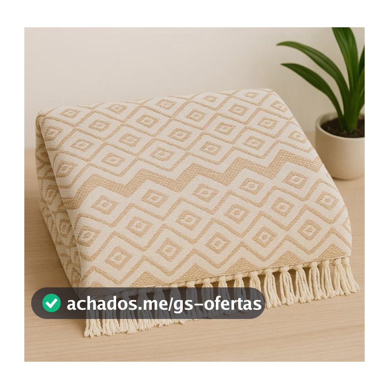 Manta Para Sofá King Luxuosa Gigante 3,00M x 1,80 / 2,40 x 1,80 / 2,10 x 1,40 Decorativa Artesanal