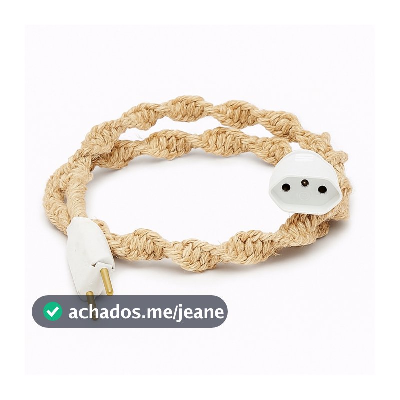 Extensão de Macrame com Corda de Sisal 1m