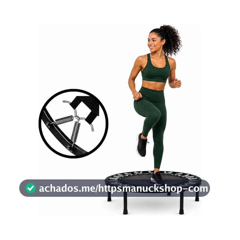 Jump Academia Trampolim Mini Cama Elástica Fitness Athlenix Preto