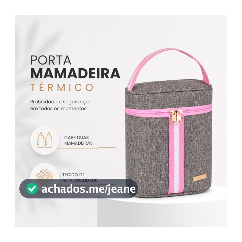 Porta Mamadeira Térmico Bebê Infantil AMOR
