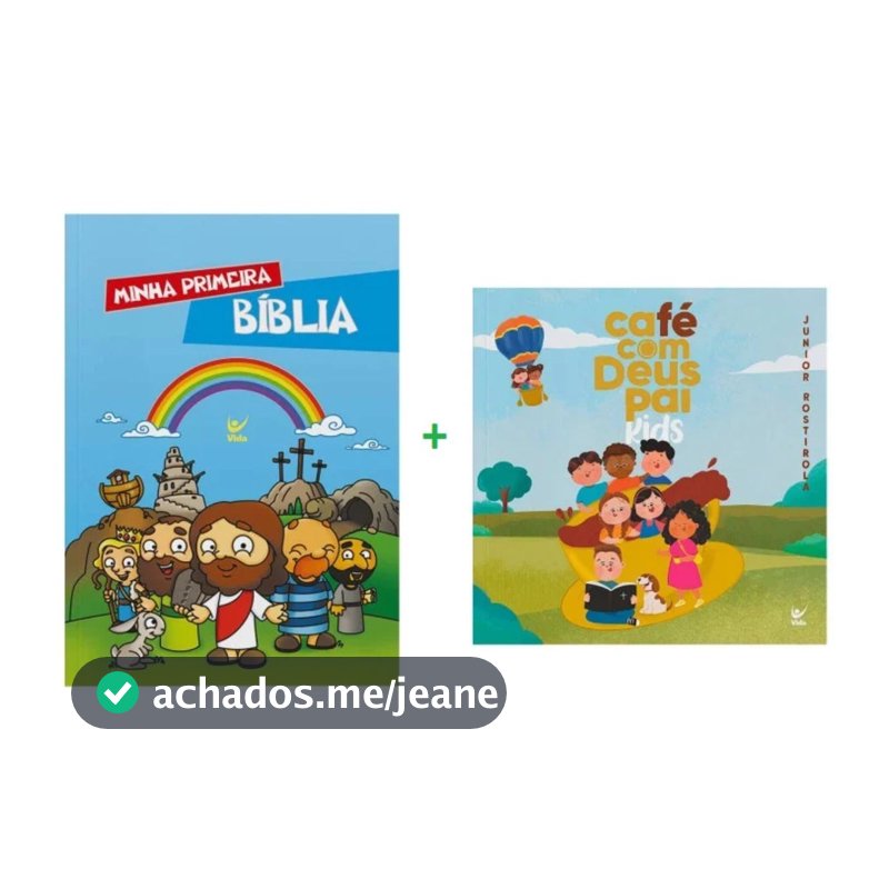 Kit 2 Livros | Minha Primeira Bíblia + Café com Deus Pai Kids