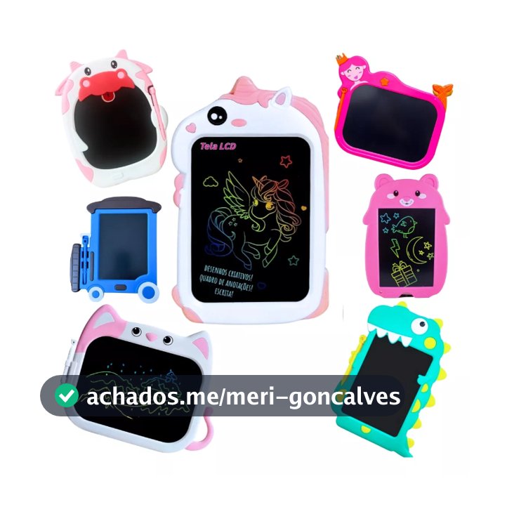 Tablet Infantil Lousa Mágica Tela Lcd De Escrever E Desenhar Cor Menino Coelho 8,5p