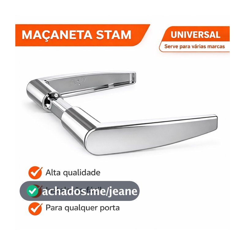 Maçaneta Stam Modelo 03 Cromada