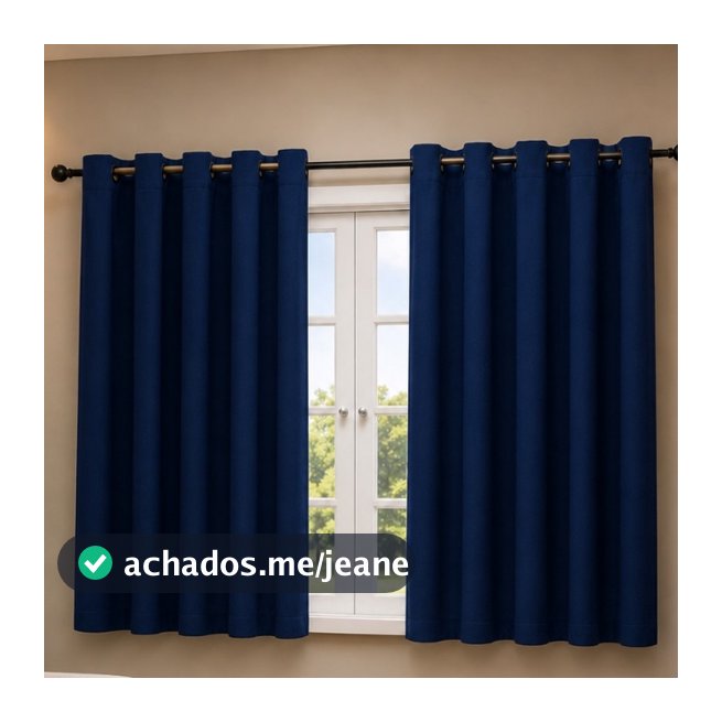 Cortina Blackout PVC 2,20 M X 1,30 M Corta 100% a Luz Sala Quarto Cozinha Varias Cores