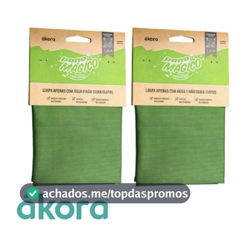 Pano Mágico Limpa Vidros ákora Microfibra Sem Fiapos Espelho Box Janelas todos tipos de vidros