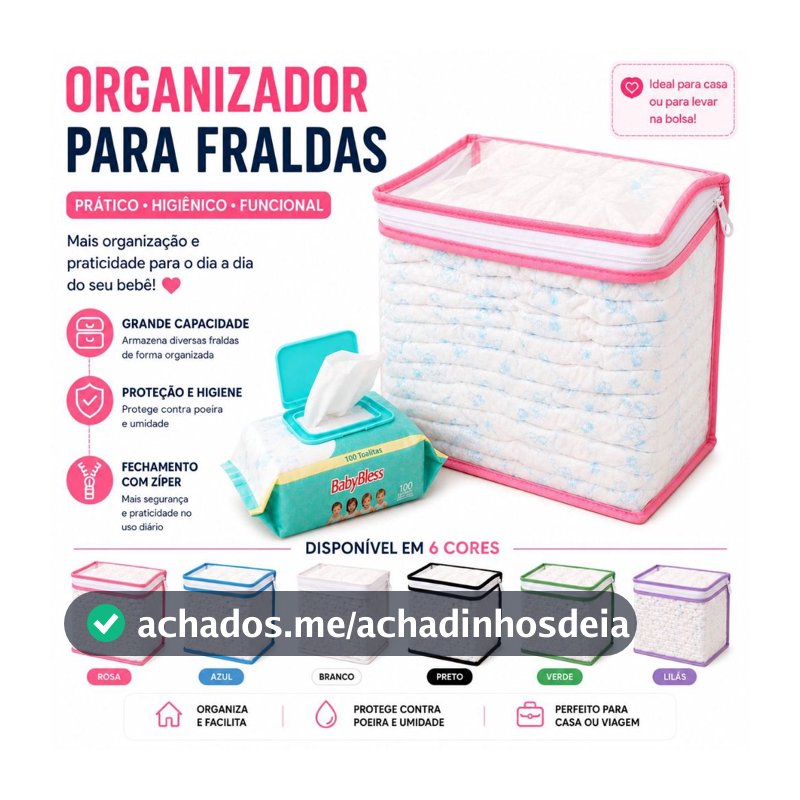 Nécessaire Organizador Bolsa Mala Saída Maternidade Porta Fralda
