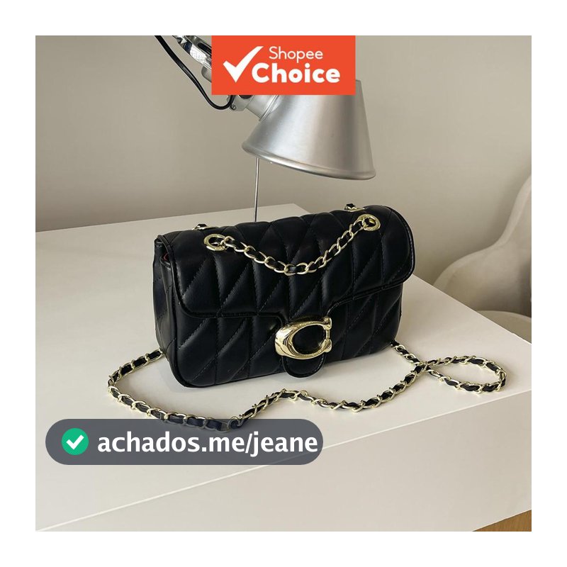 Bolsa tiracolo moderna e versátil de grande capacidade, design novo e elegante, casual e exclusiva, formato quadrado