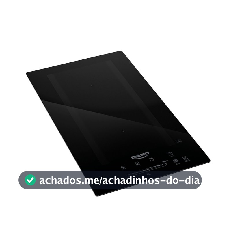 Cooktop de Indução Dako 2 Bocas Flexzone Zonas Flexíveis