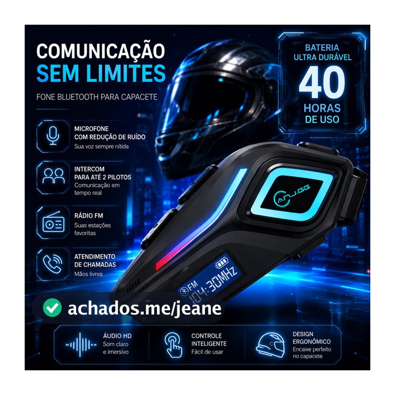 fone de ouvido bluetooth 5.4 para capacete de motocicleta microfone 2 em 1 para motocicleta