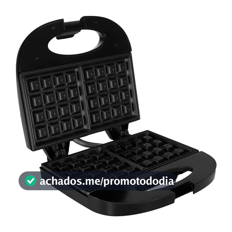 Máquina de Waffle Agratto Aroma, 750 W, Chapa Antiaderente - AWAF01