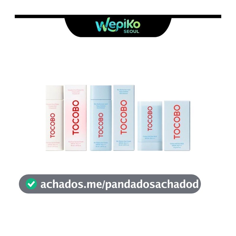 [PROTETOR SOLAR] TOCOBO SUNSCREEN COLLECTION (VITA TONE UP / WATERY SUN CREAM / SUN STICK)
