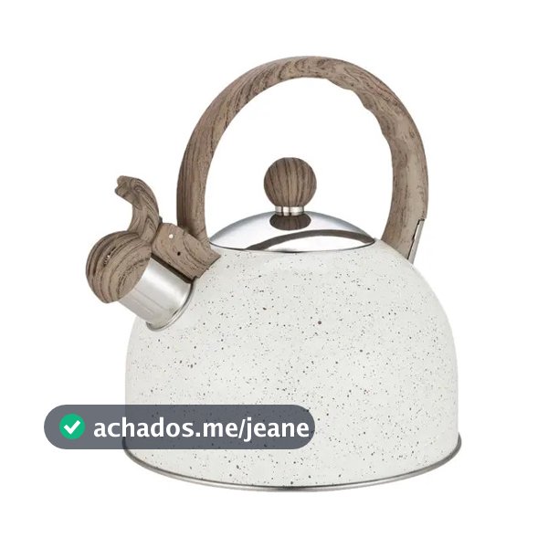 Chaleira Inox Com Apito 2 Litros Mimo Style Mármol Bule De Chá E Café Para Ferver Água