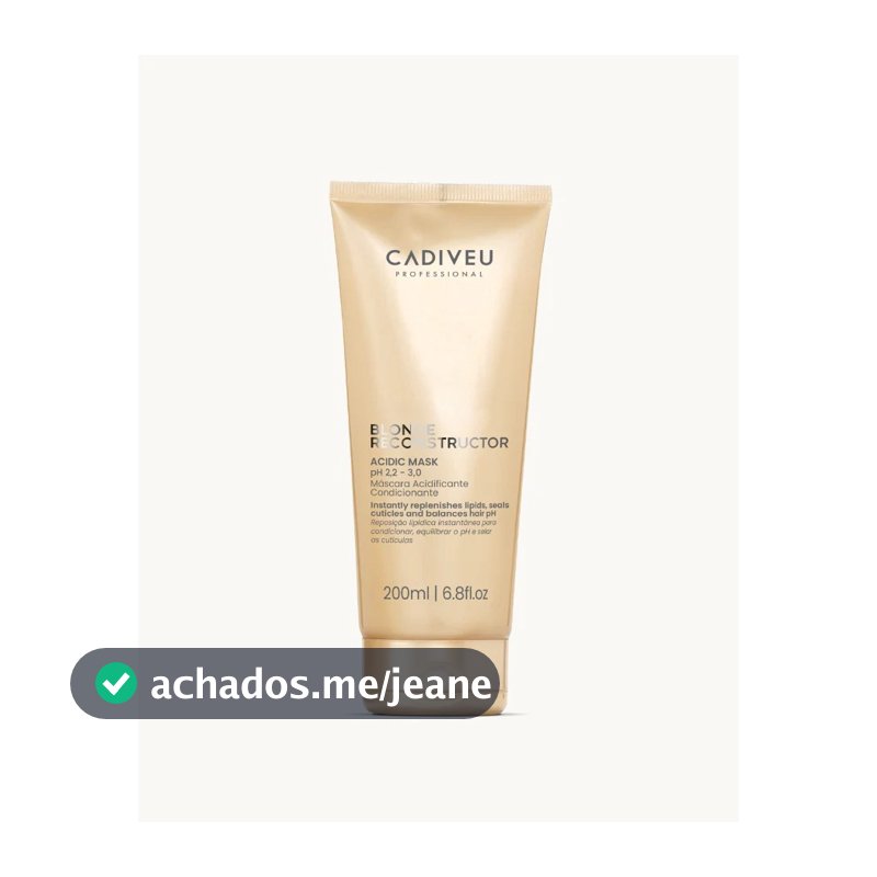 Cadiveu Blonde Reconstructor Máscara Acidificante - 200ml