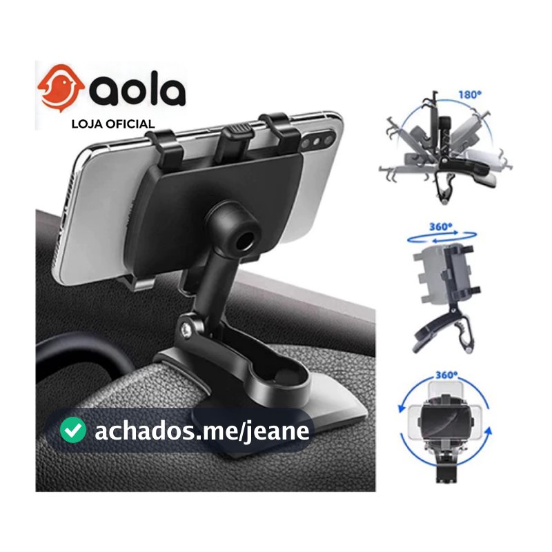 Suporte de Celular Multifuncional para Carro Versátil Firme e Resitênte