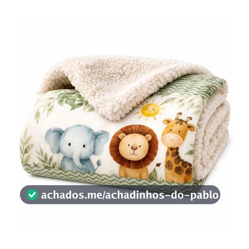 Cobertor Infantil Coberdrom Para Bebê Manta 95X75cm Estampada