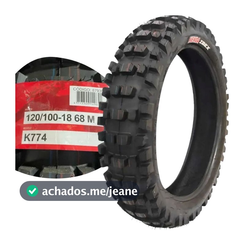 Pneu Traseiro Hard 120/100-18 Kenda Ibex Motocross Modelo K774 Original