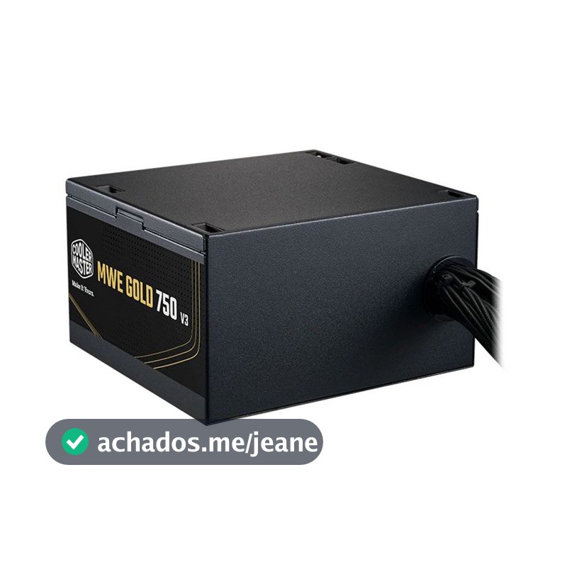 Fonte Cooler Master ATX 3.1 750W MWE Gold 750 V3 PFC Ativo 80 Plus Gold